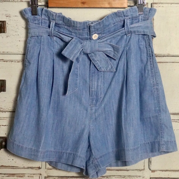 Madewell Pants - Madewell Denim Paperbag Shorts NWT